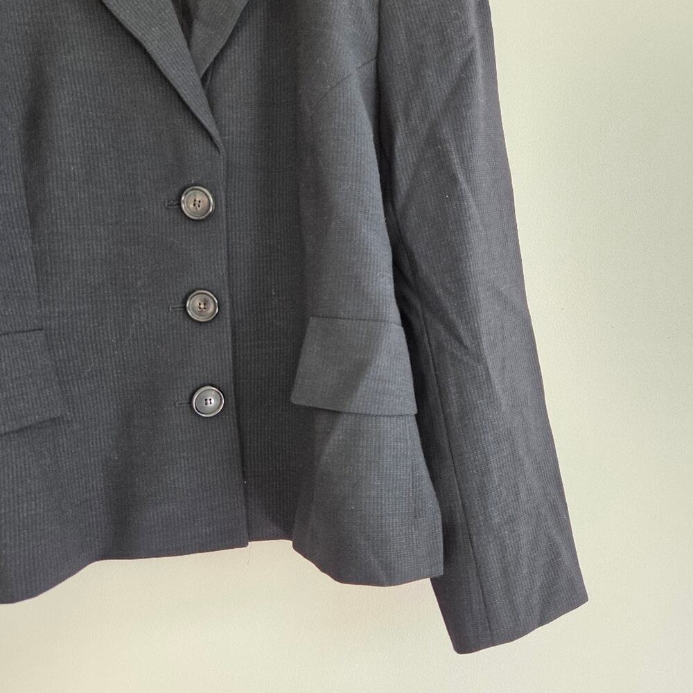 Akris Black Wool Blazer Jacket Size 8 - Picture 2 of 9